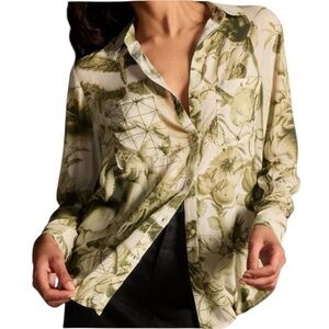 Anthropologie Pilcro Women’s Romy Relaxed Buttondown Oversized Shirt New xxs-m